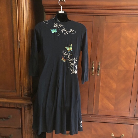 Jonny Was size small Black Dress Gorgeous! - Picture 4 of 12